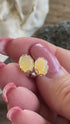 Ethiopian Welo Opal Earrings in Sterling Silver – Oval 8x10mm Gems with Colorful Fire